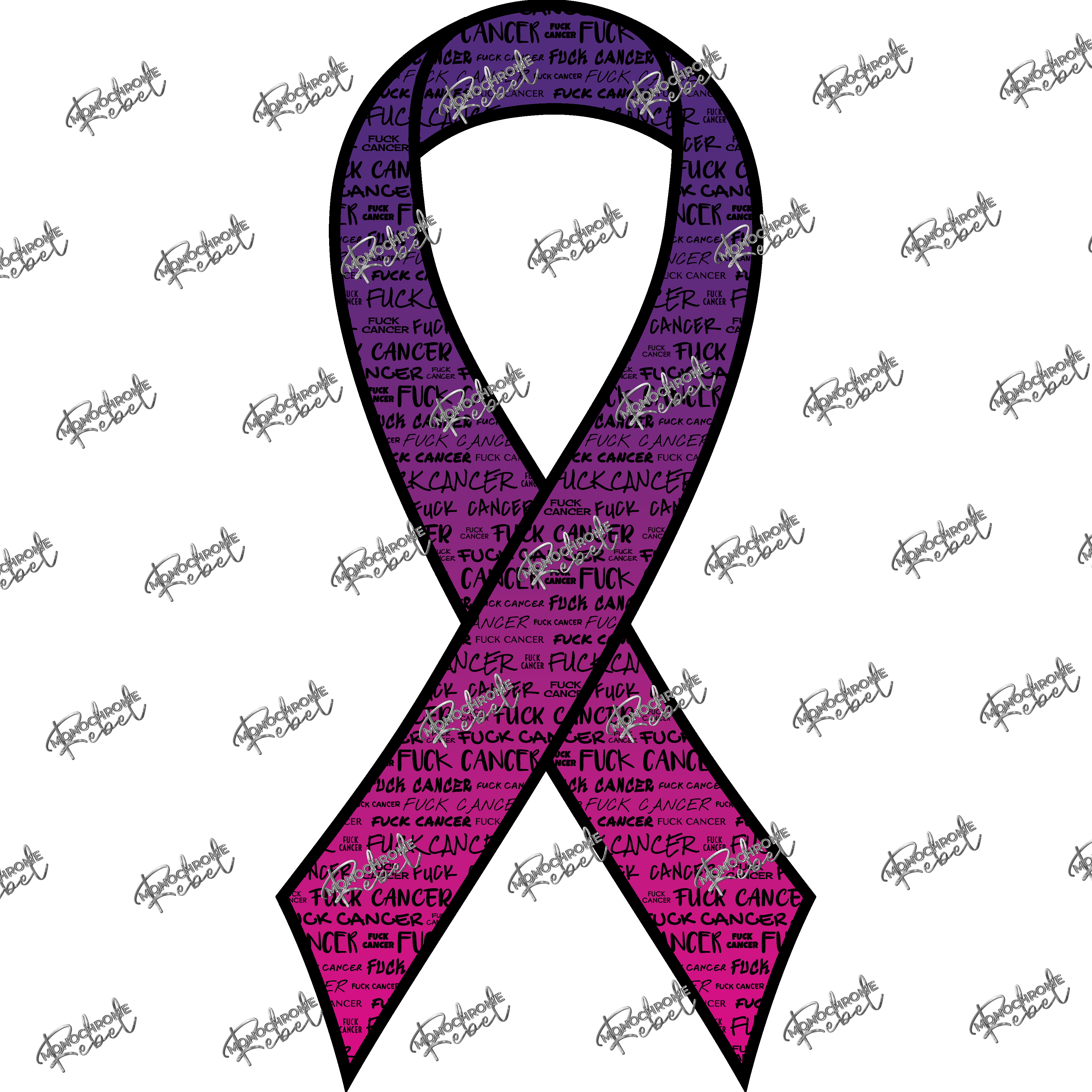Pancreatic Cancer Ribbon Personalized (Purple) - Pack of 10