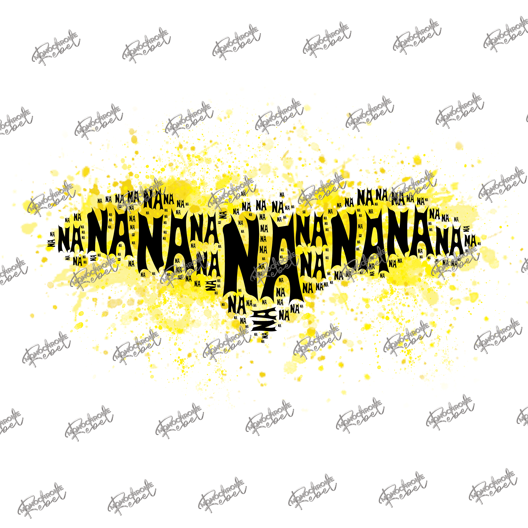 Na-Na Na-Na Na-Na Na-Na Batman (Yellow) - Monochrome Rebel