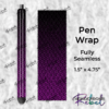 Hoodoo Hex Chainmaille Pen Wraps - Black-Magenta