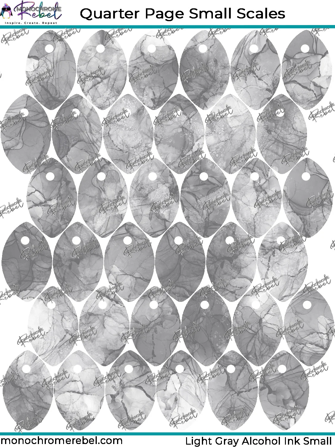 Light Gray Alcohol Ink Upscales - Image 3