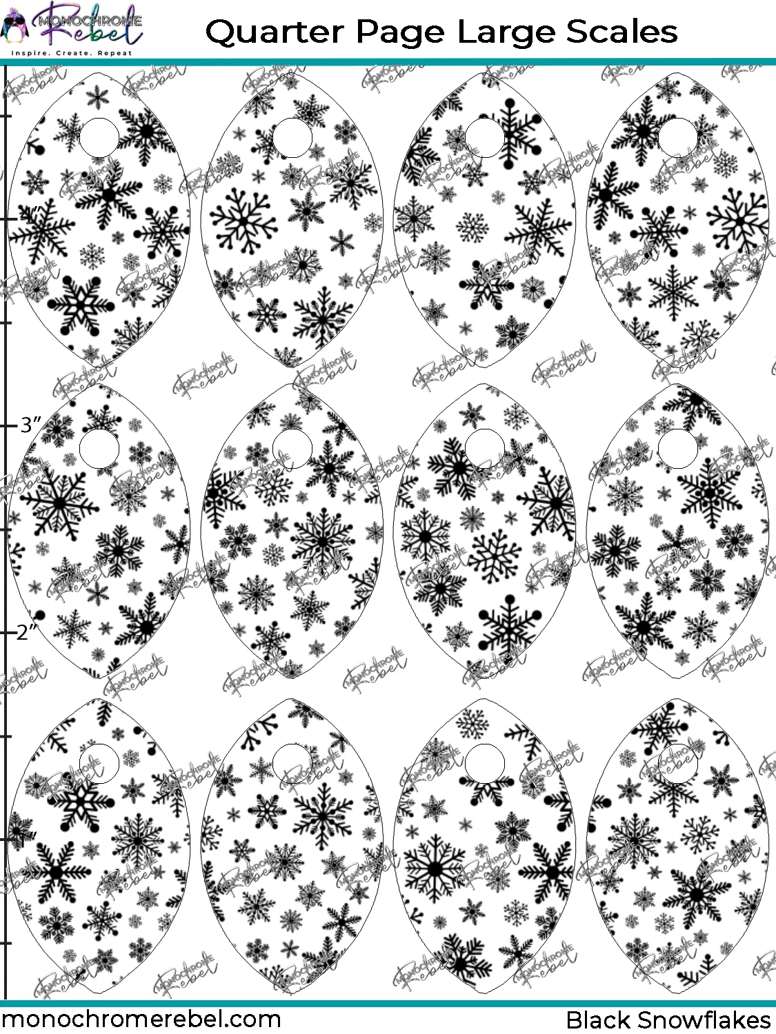 Black Snowflakes Upscales