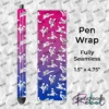 Mojo Mambo White on Bi-Pride Pen Wrap