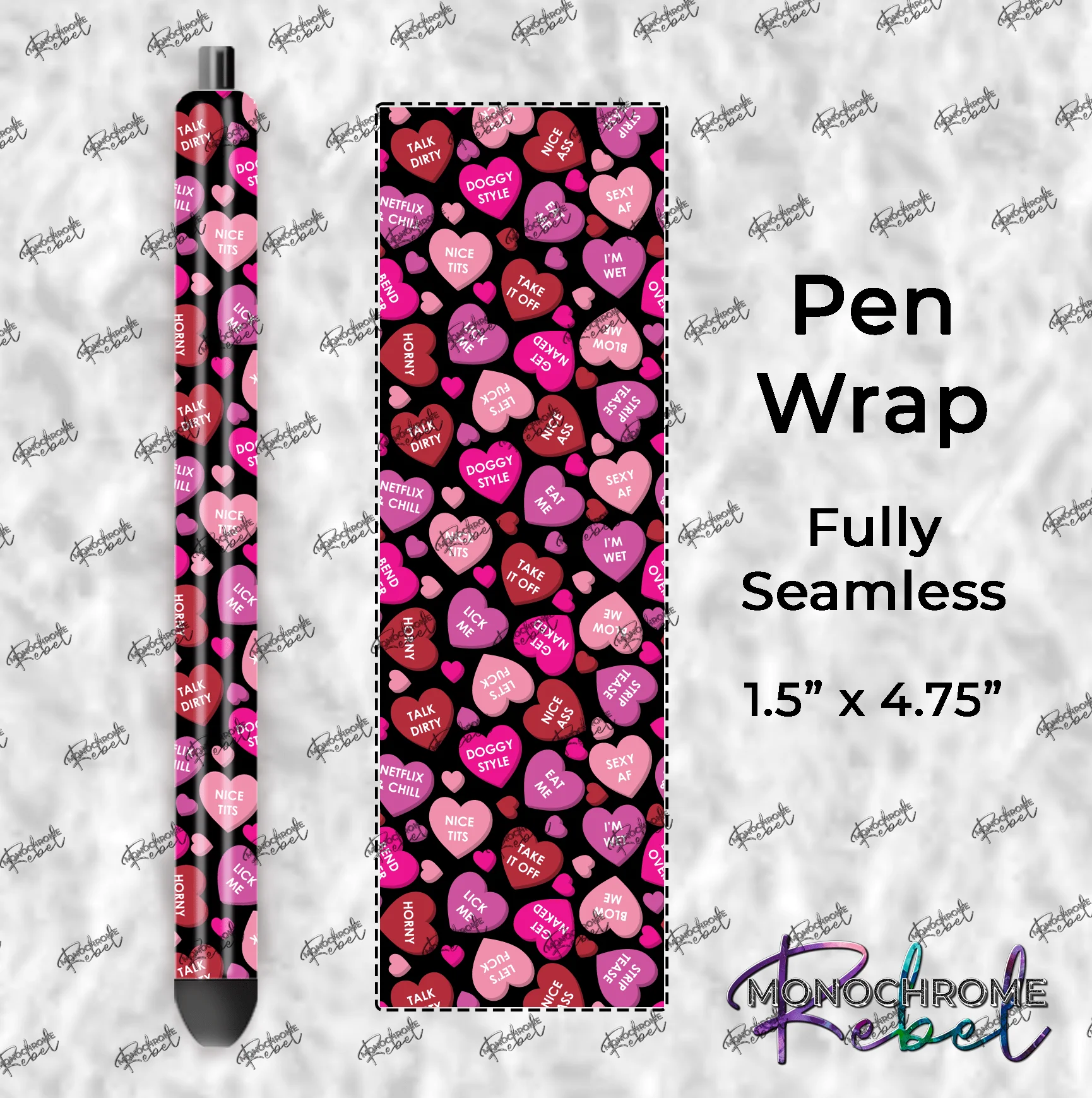 Conversation Hearts - Dirty Pen Wraps Bundle - Image 7