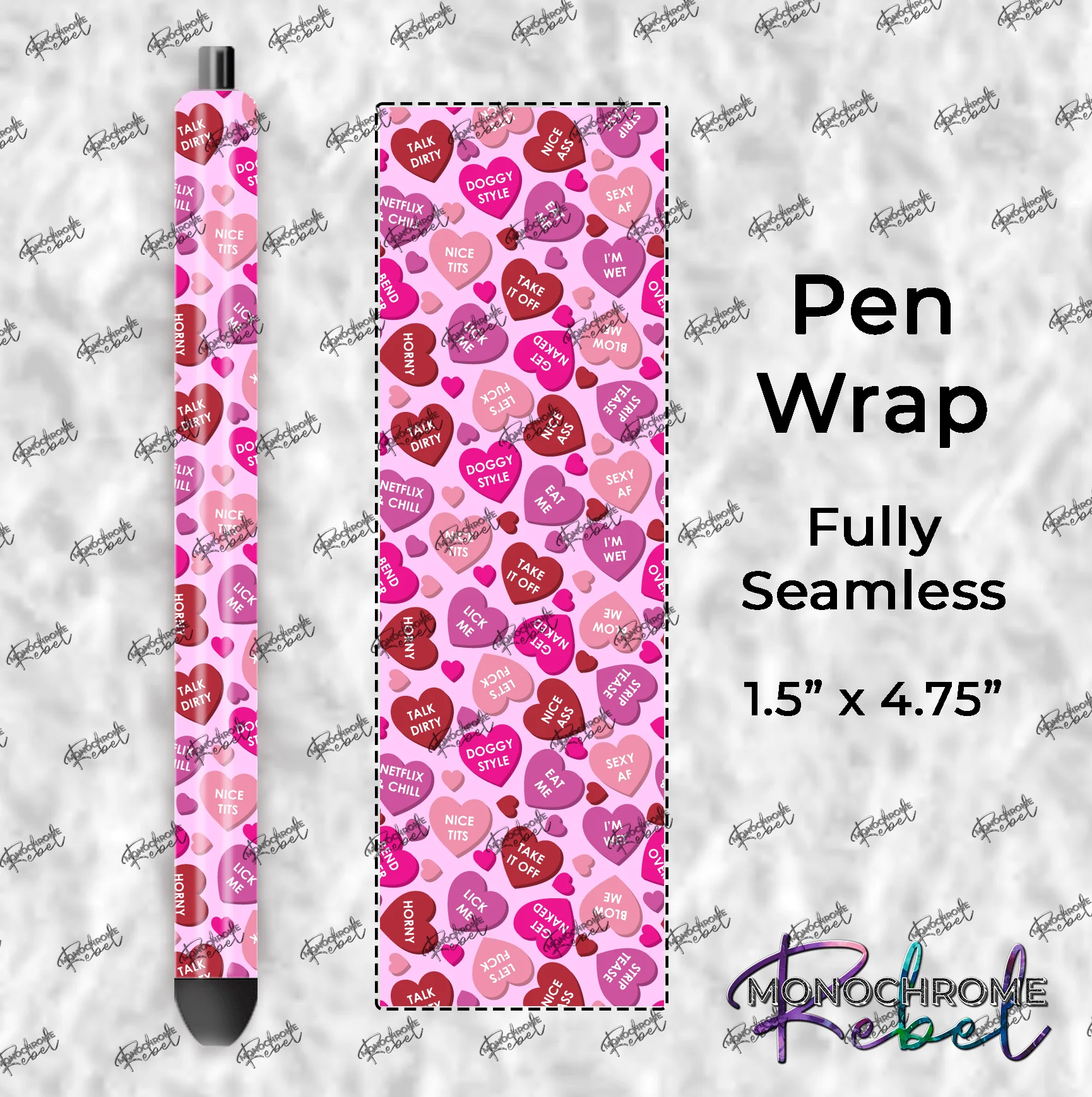 Conversation Hearts - Dirty Pen Wraps Bundle - Image 8