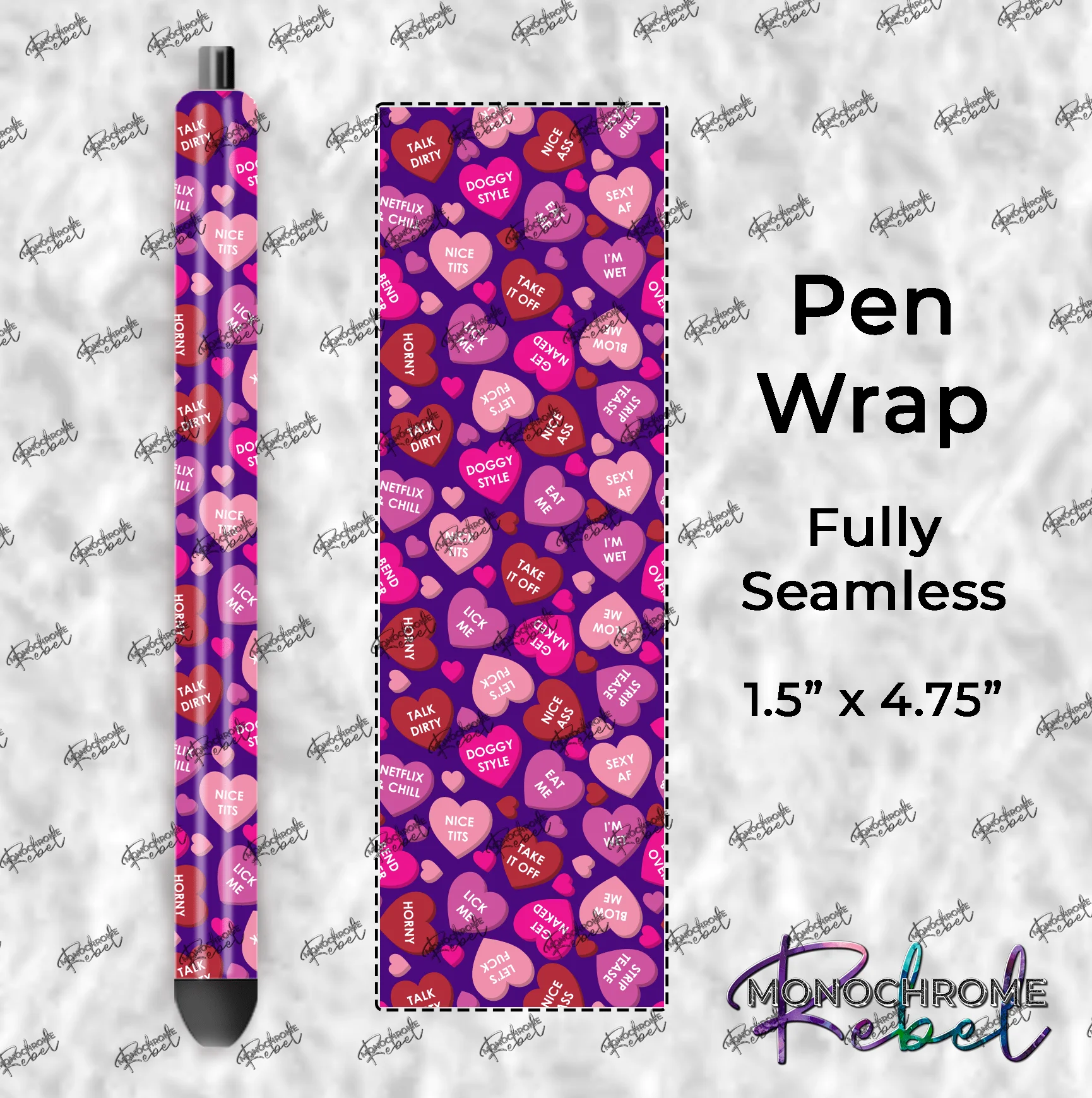 Conversation Hearts - Dirty Pen Wraps Bundle - Image 9