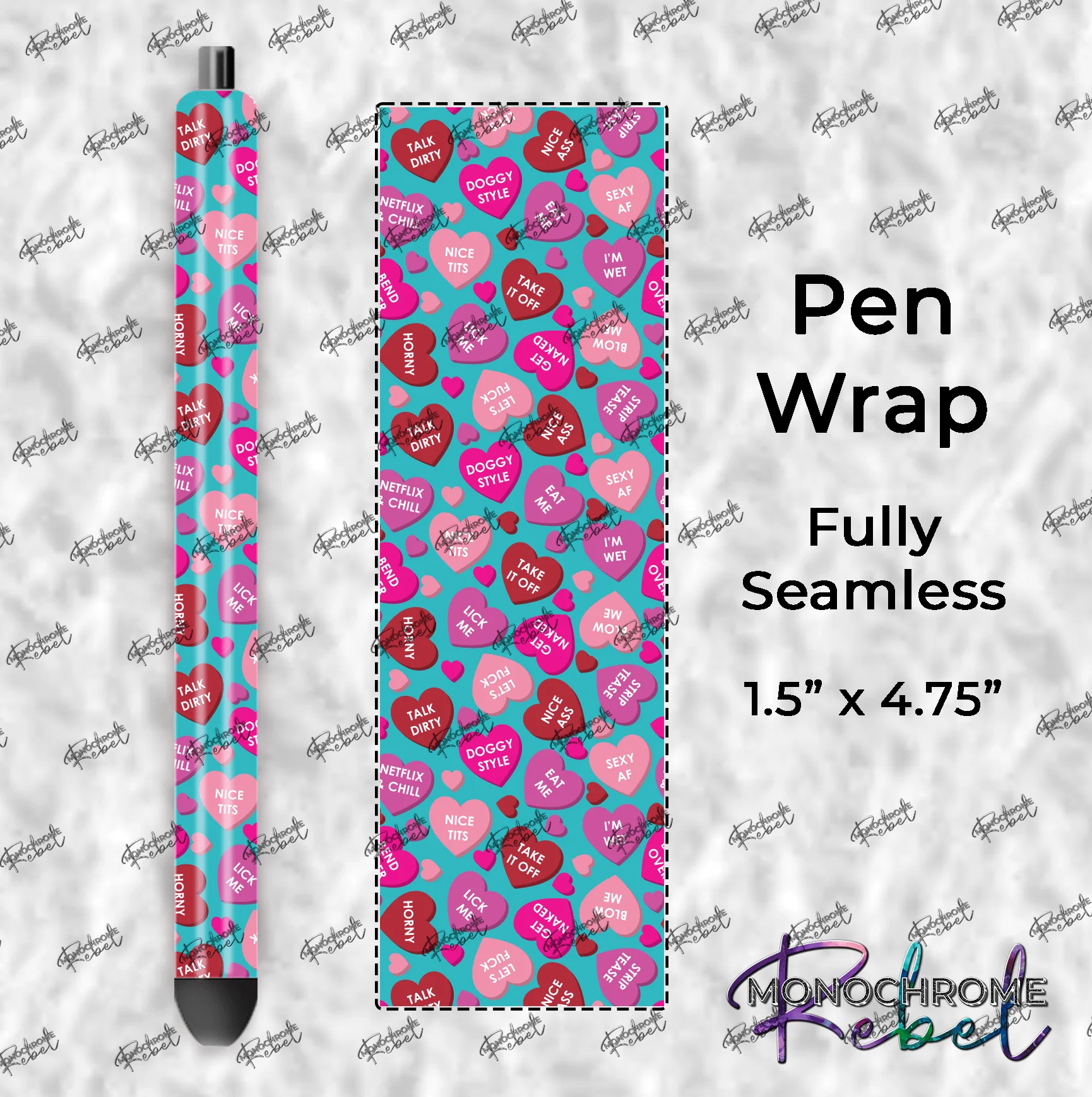 Conversation Hearts - Dirty Pen Wraps Bundle - Image 10