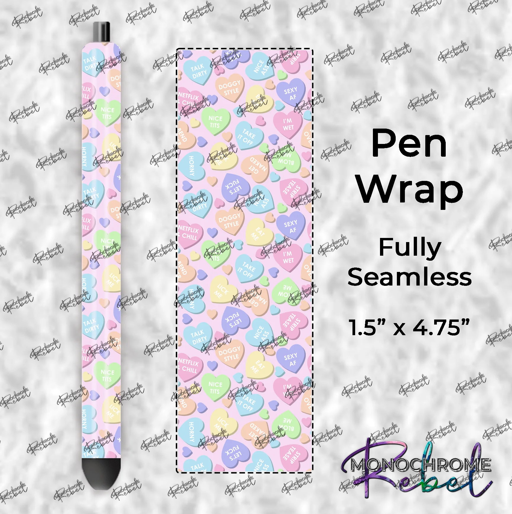 Conversation Hearts - Dirty Pen Wraps Bundle - Image 13