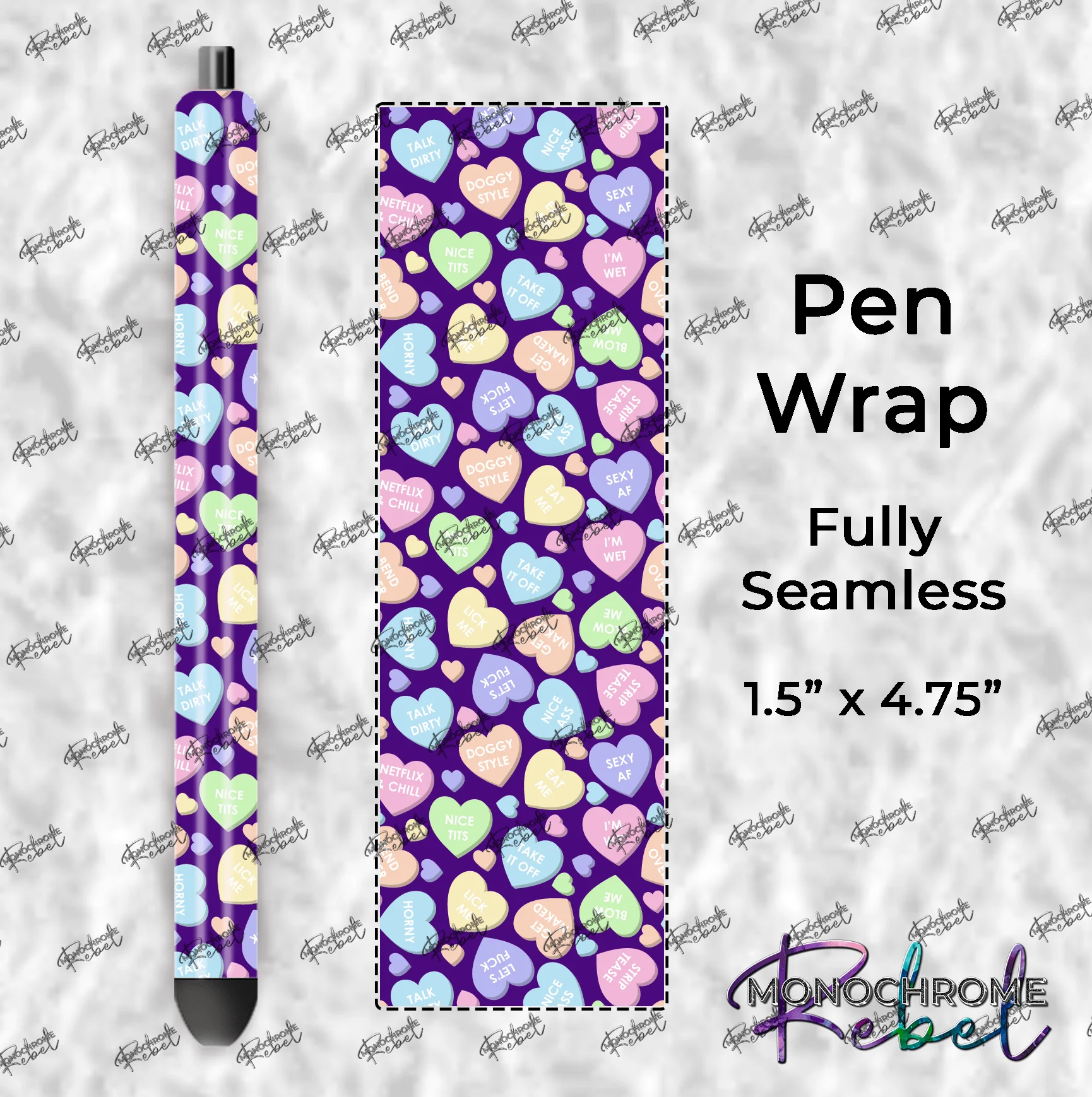 Conversation Hearts - Dirty Pen Wraps Bundle - Image 14