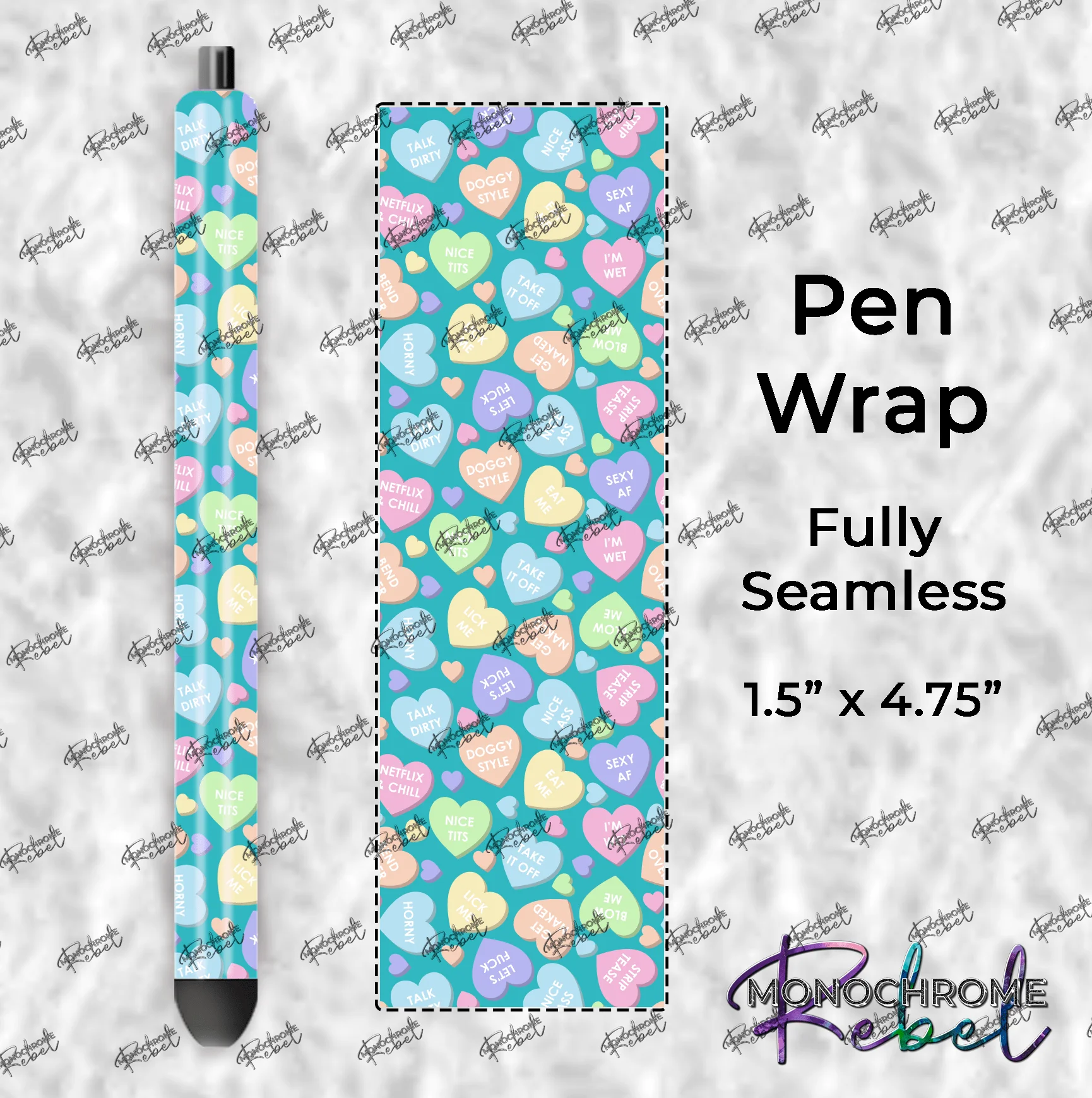 Conversation Hearts - Dirty Pen Wraps Bundle - Image 5