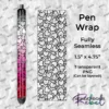 Thick Black Heart Outline Pen Wrap - Image 2