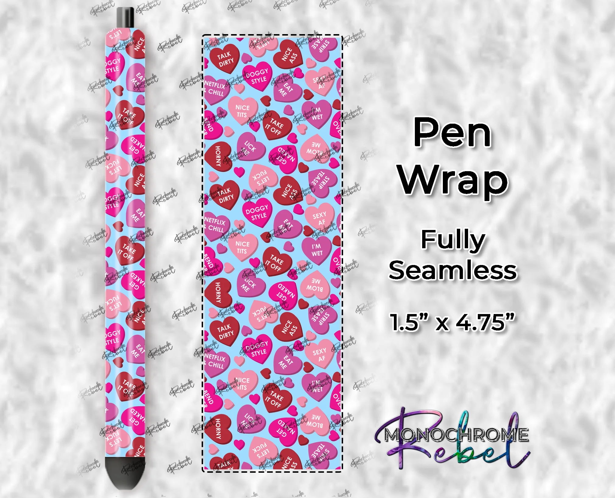 Conversation Hearts - Dirty Pen Wraps Bundle - Image 4