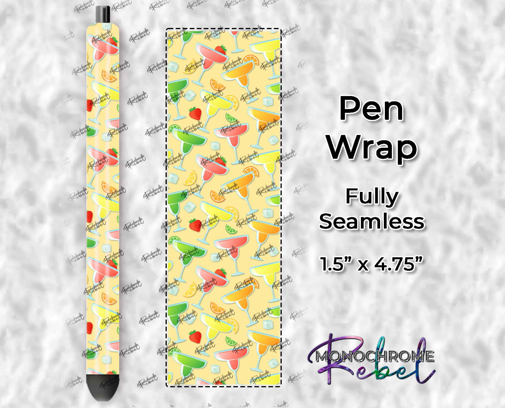 Margarita Mamacita on Orange Pen Wrap