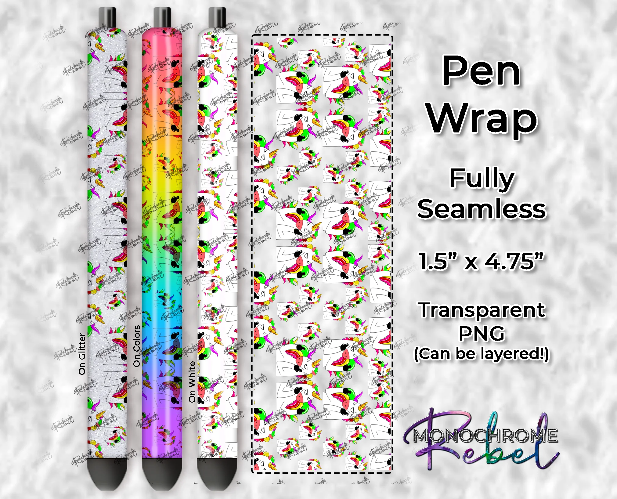 Pissy Unicorn Pen Wrap