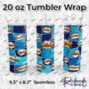 Comic Dad Orange on Blues Tumbler Wrap