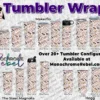 Boobs Mix Skintones Pink Ribbons Tumbler Wrap - Image 2