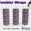 Dump Trucks Purple on Mud Tumbler Wrap