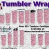 Breast Cancer Ribbons Colored Tumbler Wrap - Image 2