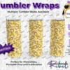 Childhood Cancer Ribbons Colored Tumbler Wrap