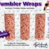 Leukemia Cancer Ribbons Colored Tumbler Wrap