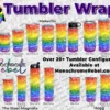 They Them Words White on Pride Tumbler Wrap - Image 2
